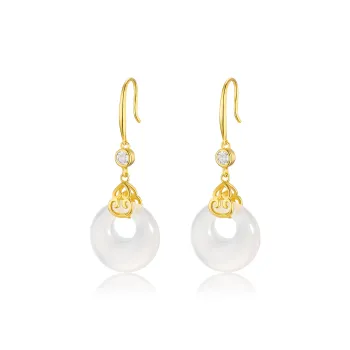 Jodie&Kevin Agate Jade Earrings Women's