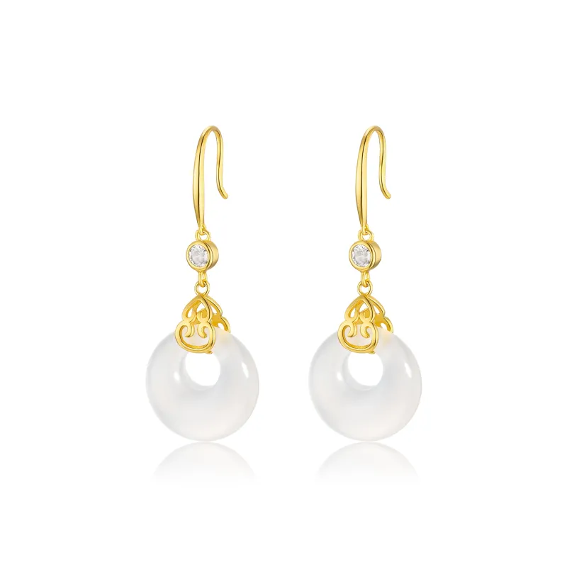 Jodie&Kevin Agate Jade Earrings Women's-0