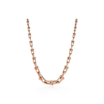 TIFFANY & CO. Tiffany HardWear Series Karat Gold Necklaces Unisex Rose Gold