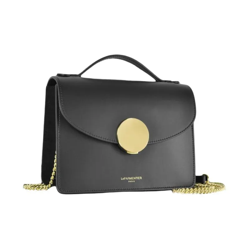 Le Parmentier Calfskin Portable Crossbody Bag Shoulder Bag Regular Women's Black-1