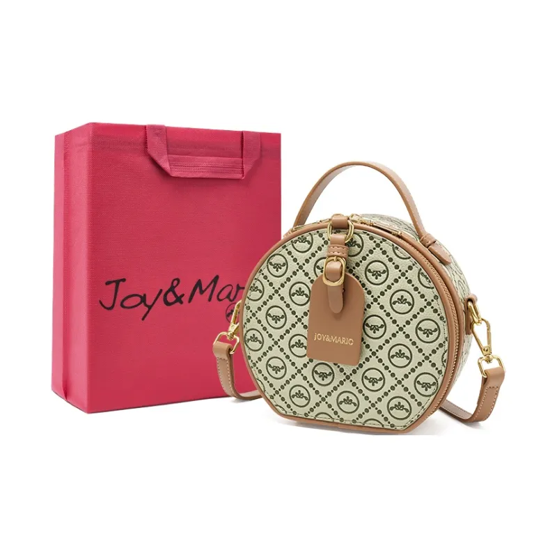 Joy&Mario Trendy Print With Refined Texture Practical Commute Regular Women's Ecru/Peach Pink/Vanilla Green-8