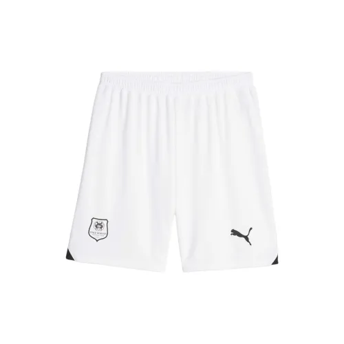 PUMA Stade Rennais F.C. Soccer Bottoms Men White Black