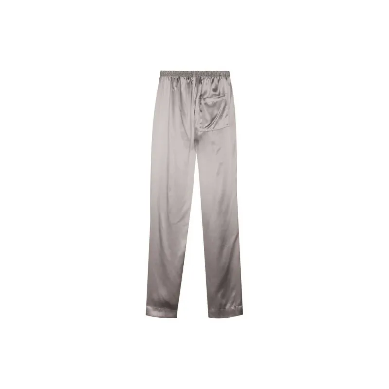 SIMONETTA Tapered Silk Trousers-1