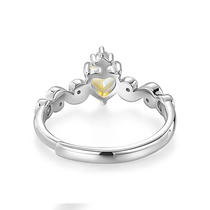KADER S925 Silver Rings Unisex Silver White, Goddess Box-4