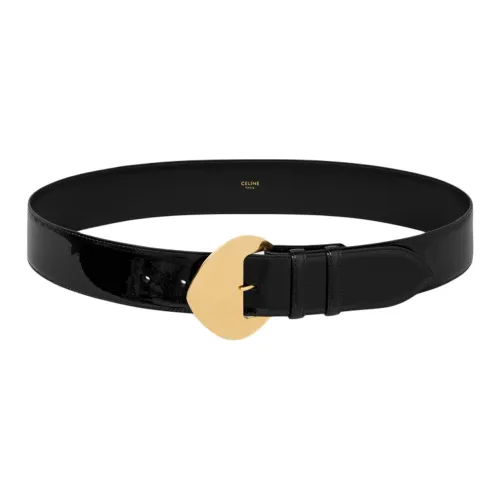 CELINE BC-11 50MM Belt In Patent Taurillon