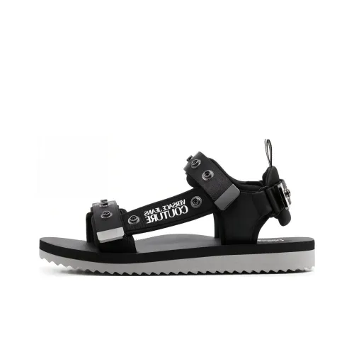 VERSACE JEANS Couture Logo-print Flat Slides