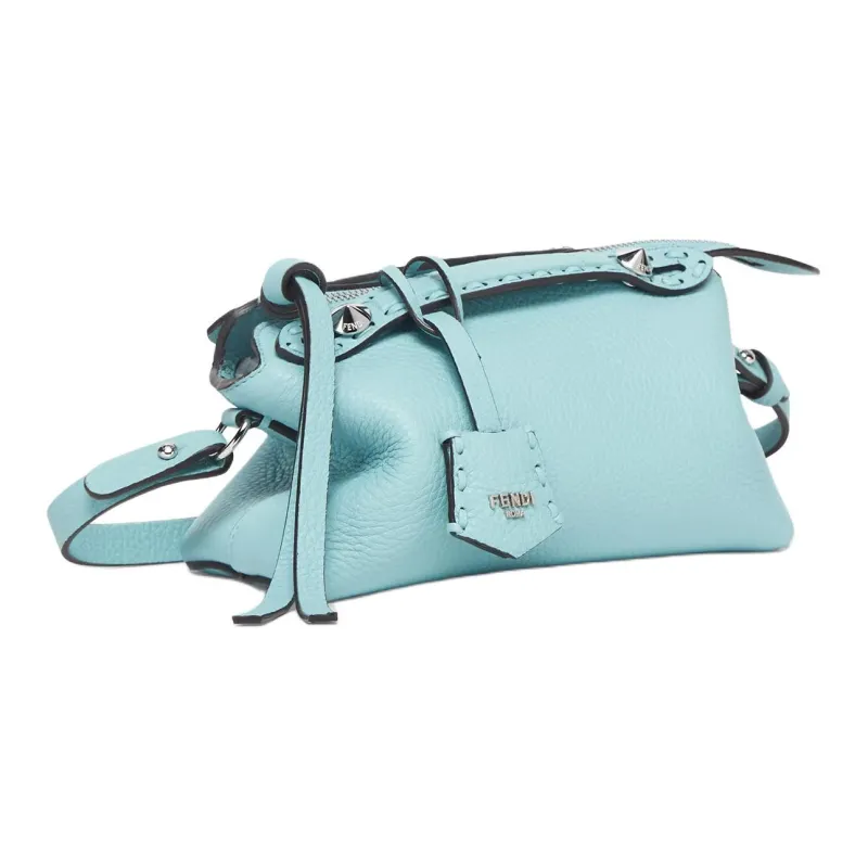 FENDI Calfskin Handbag Mini Women's Light Blue-2