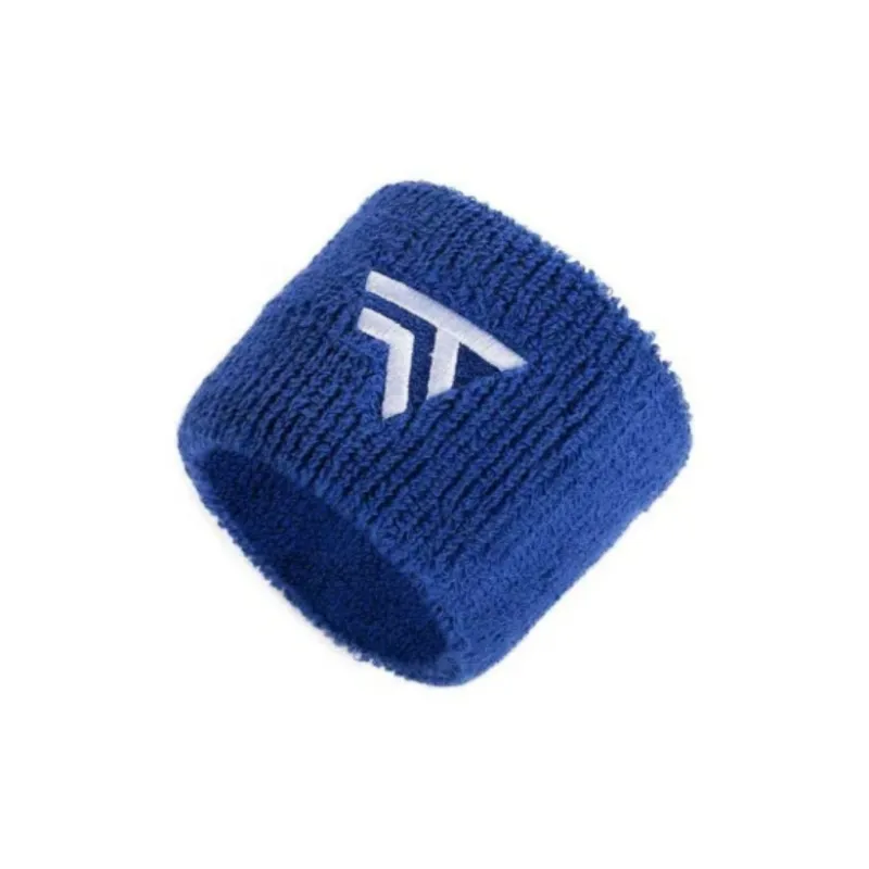 TECNIFIBRE Running Mountaineering Wristbands Protective Blue 100% Cotton Men's-2