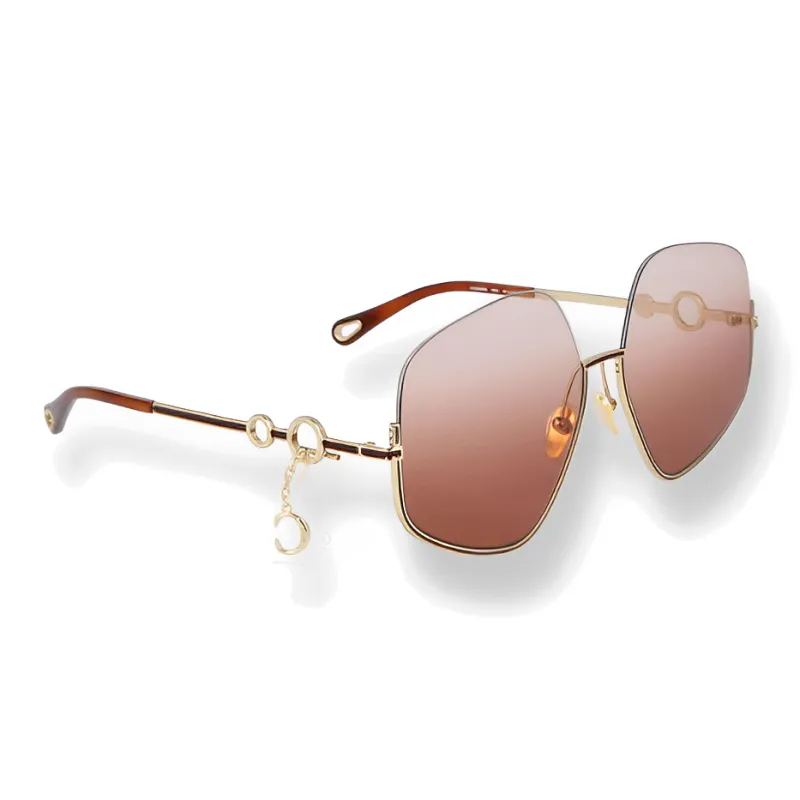 Chloé Oversized frame Gradient Sunglasses-0