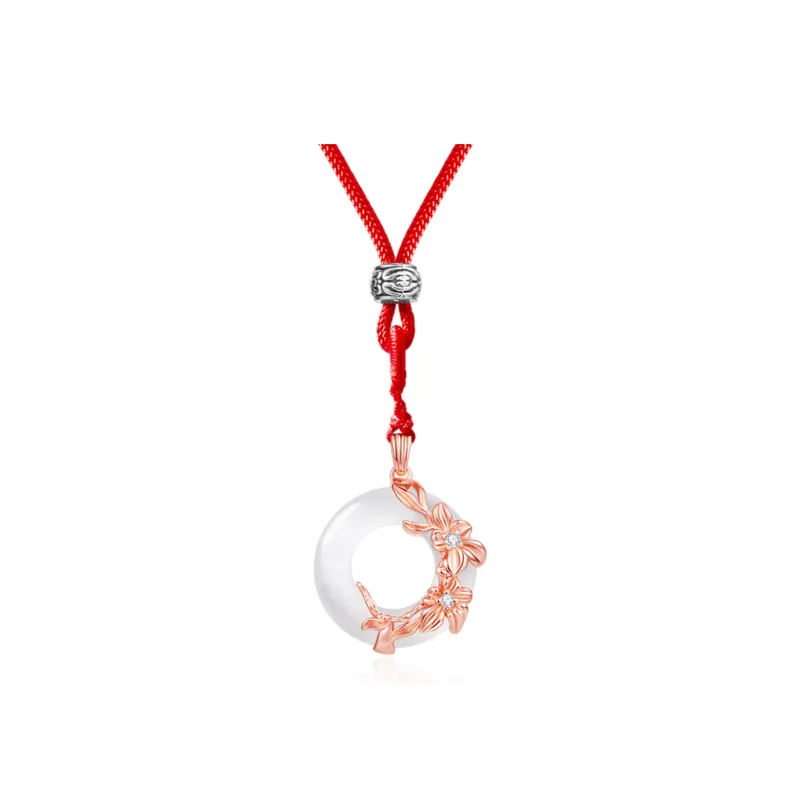 Far Mountain Joe Colored Glaze Jade Necklaces Unisex-0