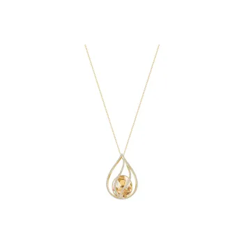 Swarovski Energic Necklaces Women's Gold