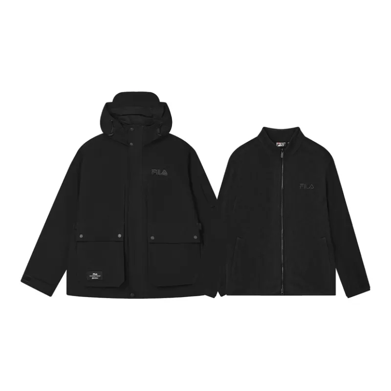 FILA Windbreaker Jacket Men's Jet Black-2