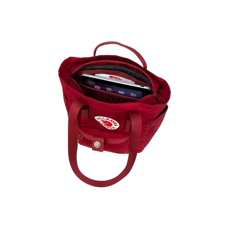Fjallraven Polyester Blended Cotton Tote Bag Shopping Bag Handbag Shoulder Bag Crossbody Bag Backpack Mini Unisex Red-1