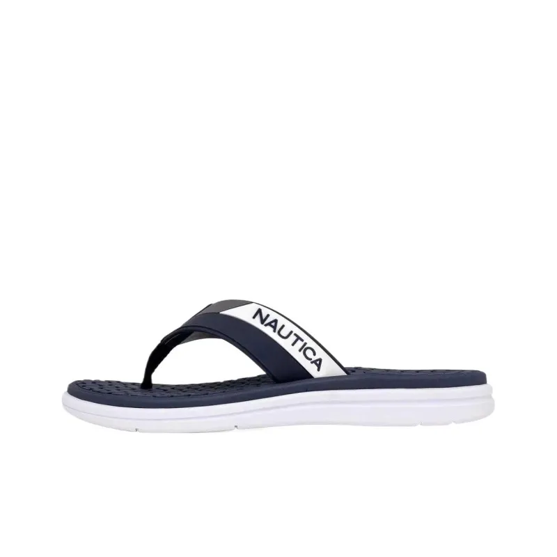 NAUTICA Slip-Resistant Flip Flops Men's Blue-0