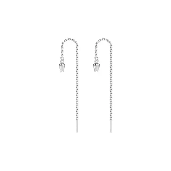 VAN GOGH 999 Fine Silver Drop Earrings Women's