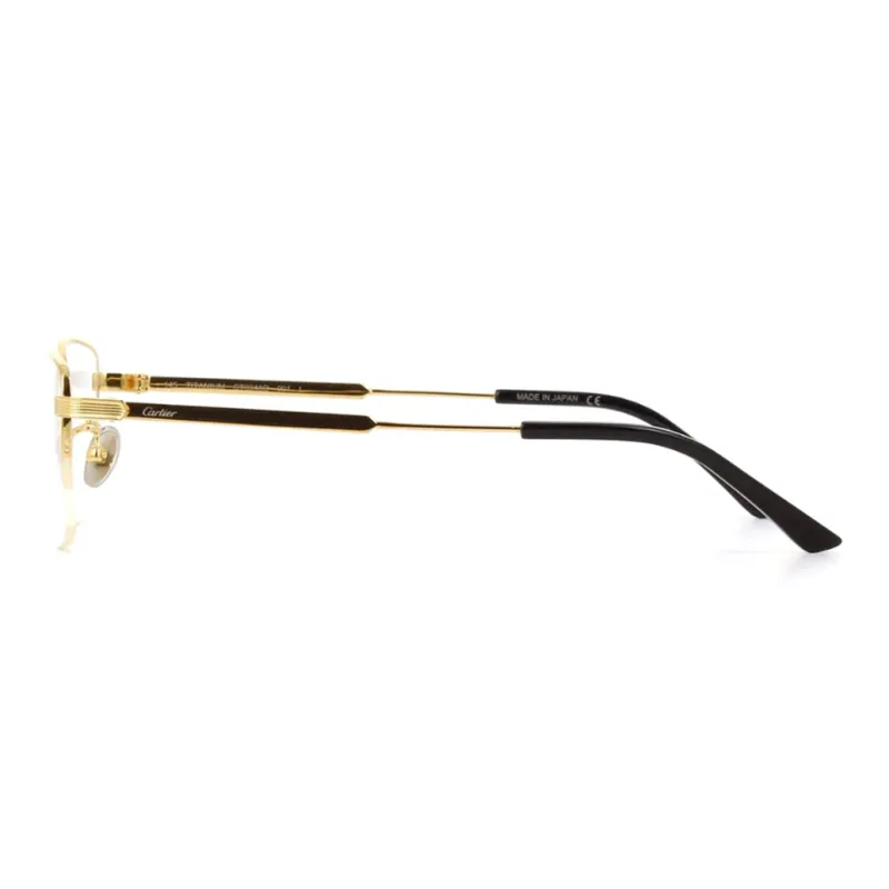 Cartier Rectangle Semi Rimless Glasses-2