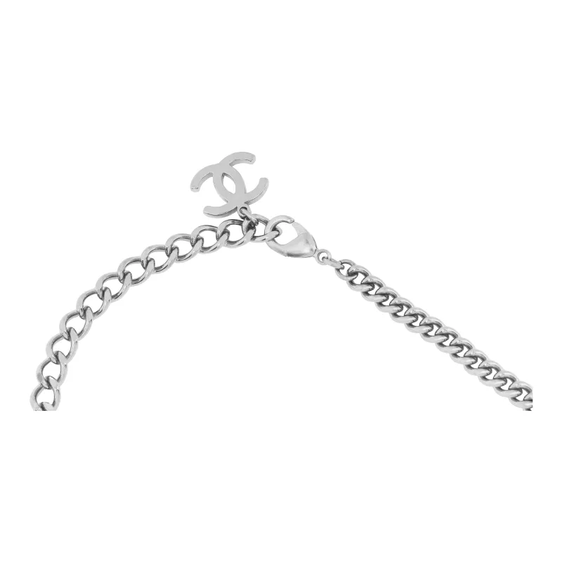 CHANEL Laces Alloy Rhinestone Pearl Necklaces Women's-1