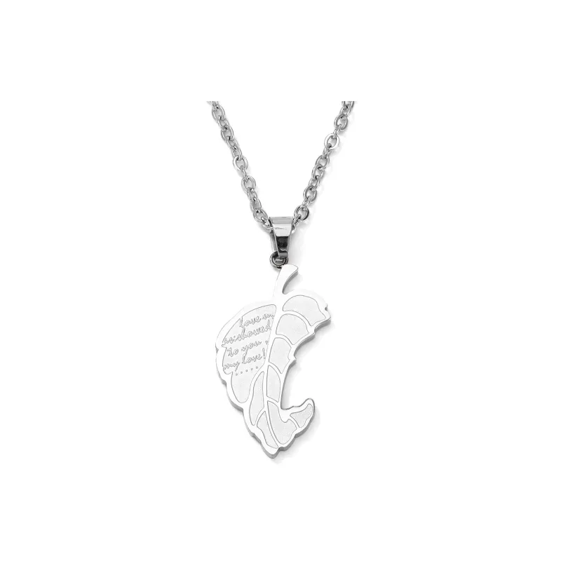 GENANX Necklaces Unisex Silvery White-2