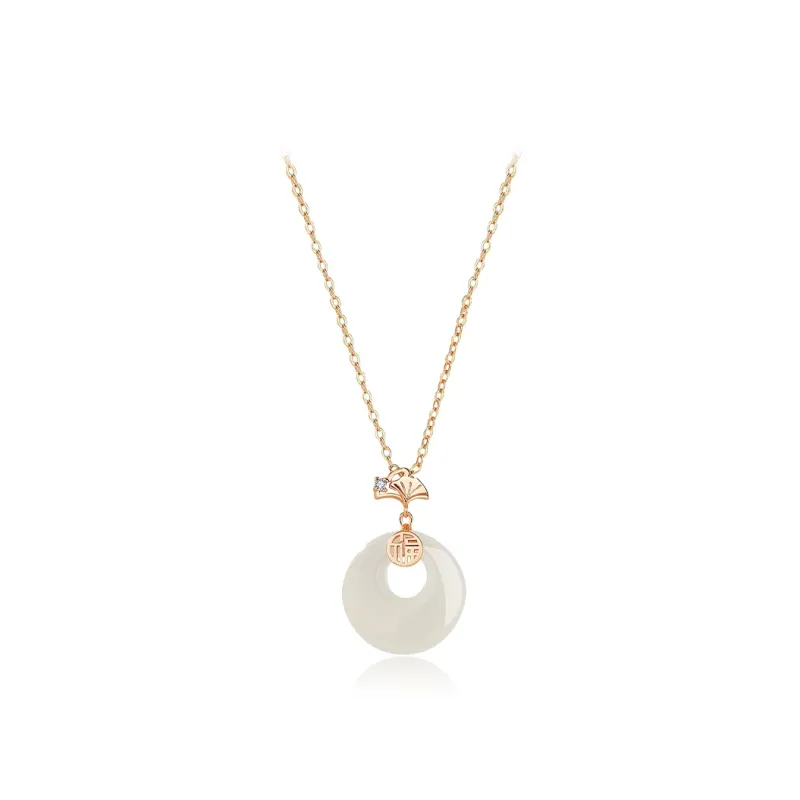 Jingleo Chalcedony Necklaces Women's-0
