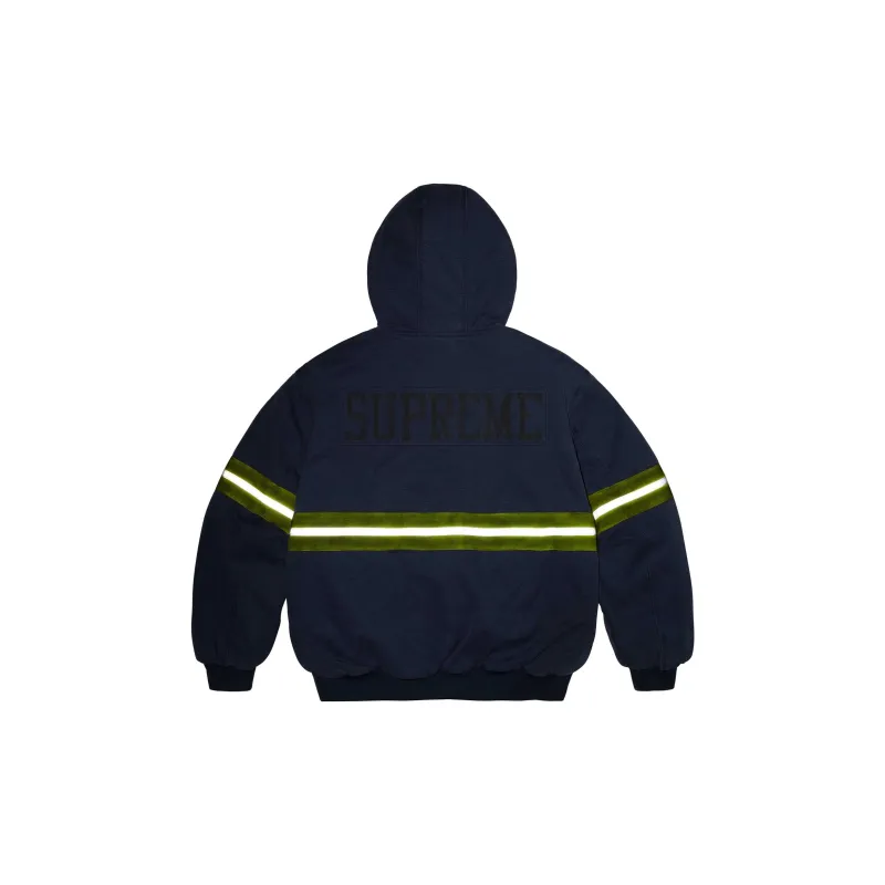 Supreme Reflective Stripe Hooded Work Jacket-3