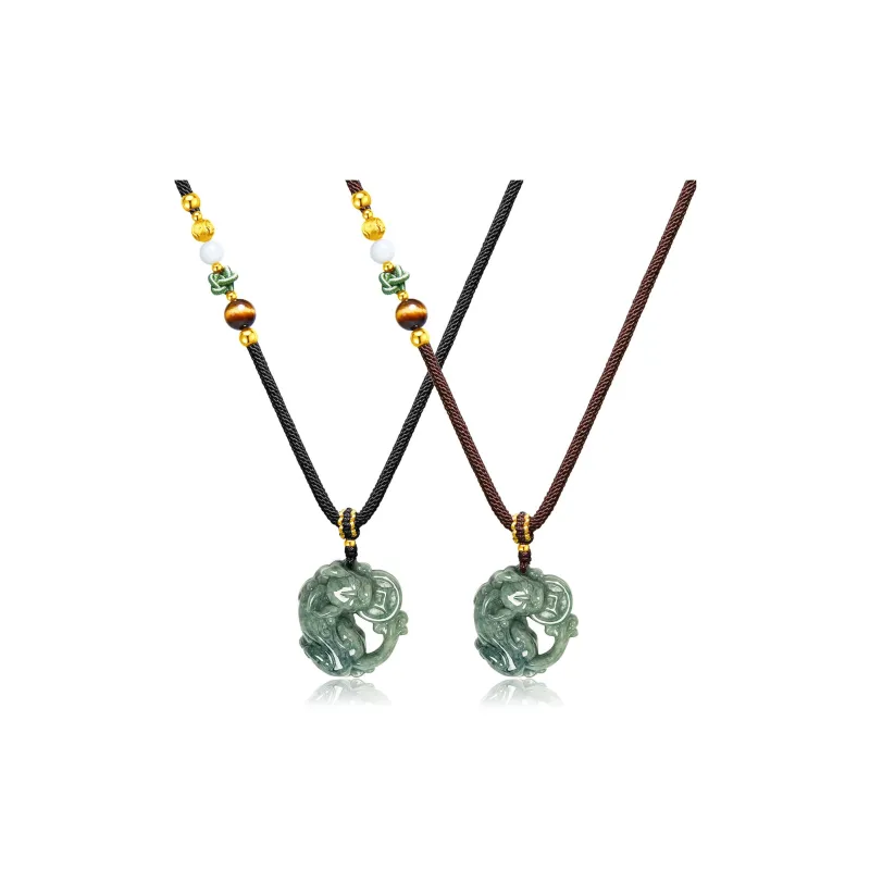 Far Mountain Joe Bean Type Jadeite Pendants Unisex-8