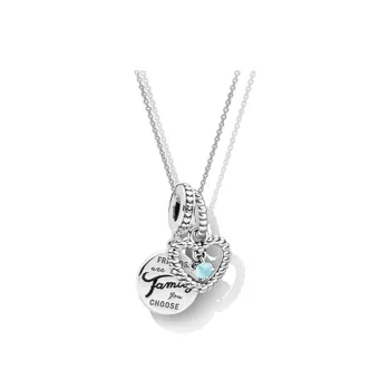 Pandora 925 Sterling Silver Necklaces Unisex Silver