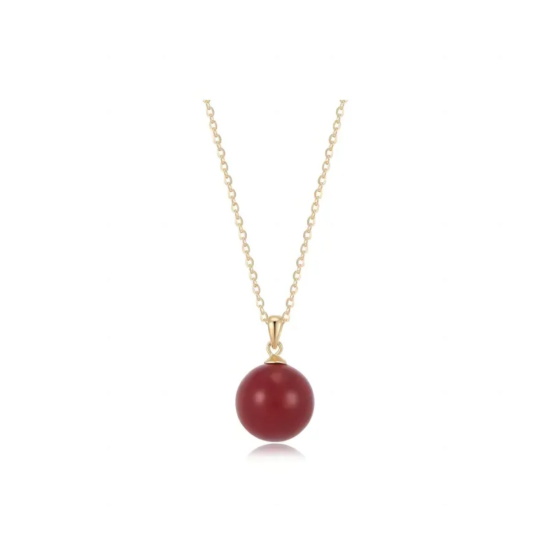 Jade Linmen Cinnabar Jade Necklaces Women's-10