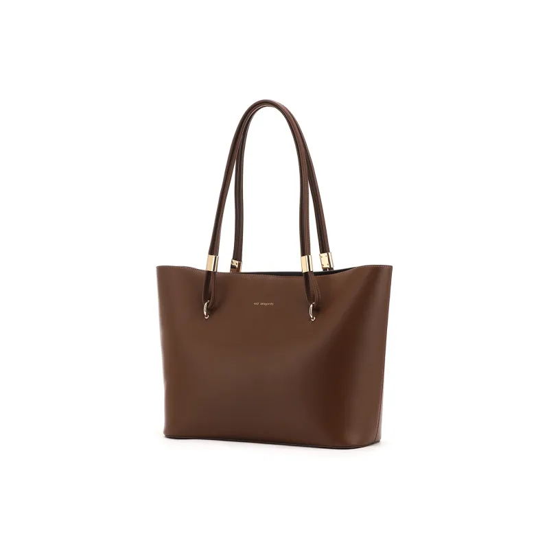RED DRAGONFLY PU Commute, Shopping Bag, Tote Bag, Shoulder Bag Women's Black/Brown/Ecru-15