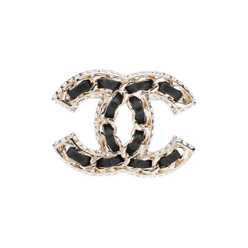 CHANEL Brooch Metal Brooches Women's Black-0