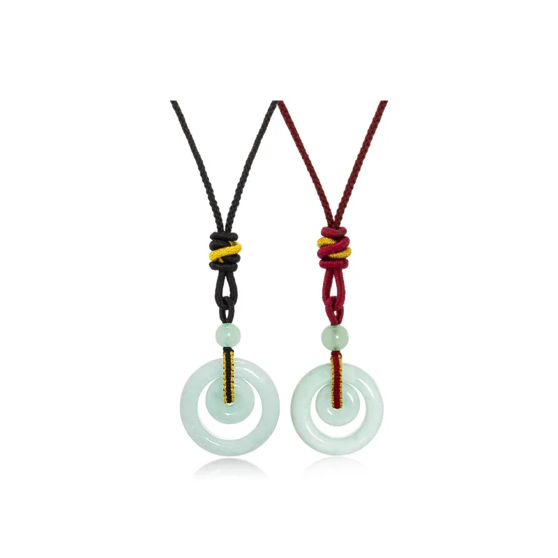 North Cain Bean Type Jadeite Necklaces Unisex-7