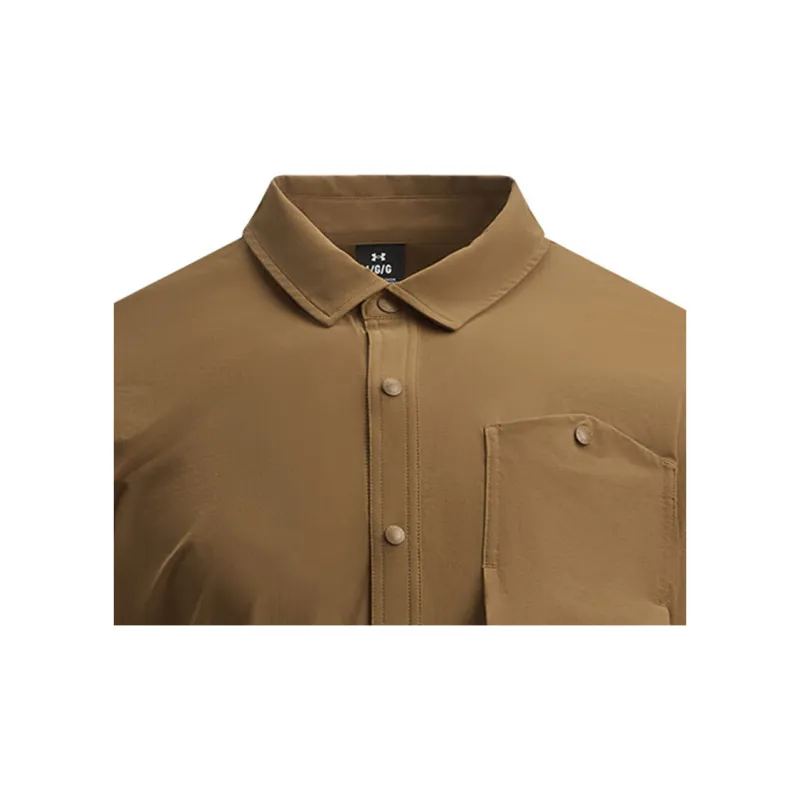 Under Armour Shirts Men Brown-5