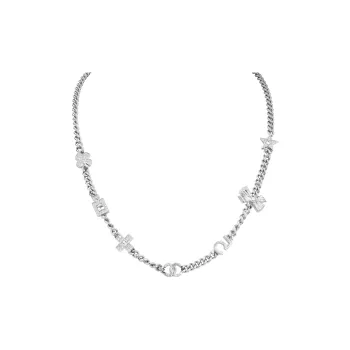 CHANEL Laces Alloy Rhinestone Pearl Necklaces Women's