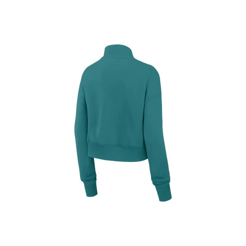 Nike Miami Dolphins Rewind Phoenix Women's Nike Nfl Cropped 1/4 Zip Crew-1