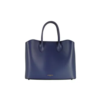 Le Parmentier Genuine Leather Shoulder Bag Crossbody Bag Handbag Regular Women's Marine Blue