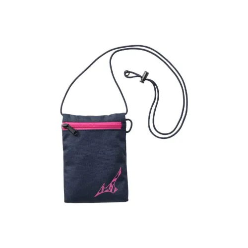 Mizuno Polyester Cell Phone Pouch Regular Unisex Marine Blue & Pink