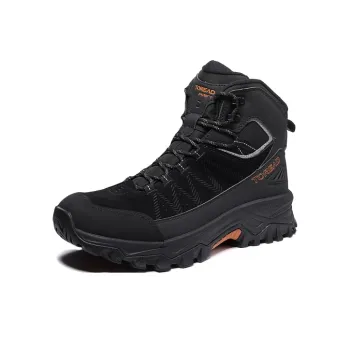 TOREAD Anti Slip Wear Resistant Mid Top Hiking Shoes Men's Black