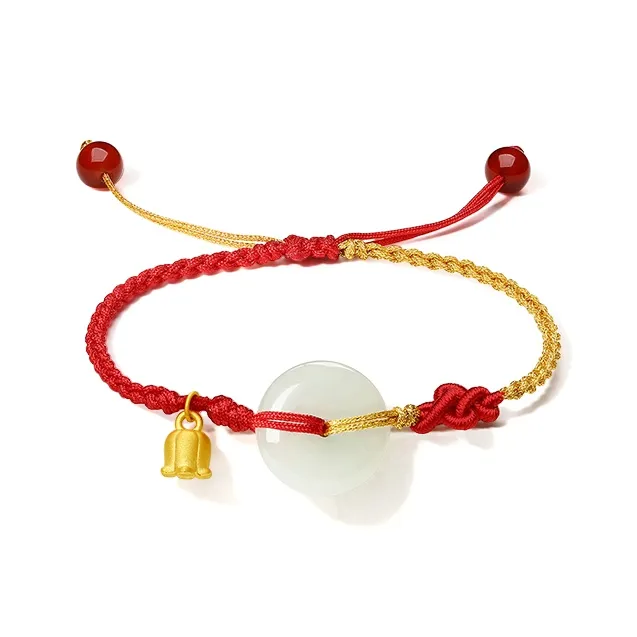 ZHOU LIU FU Bracelets White Jade Women's-5