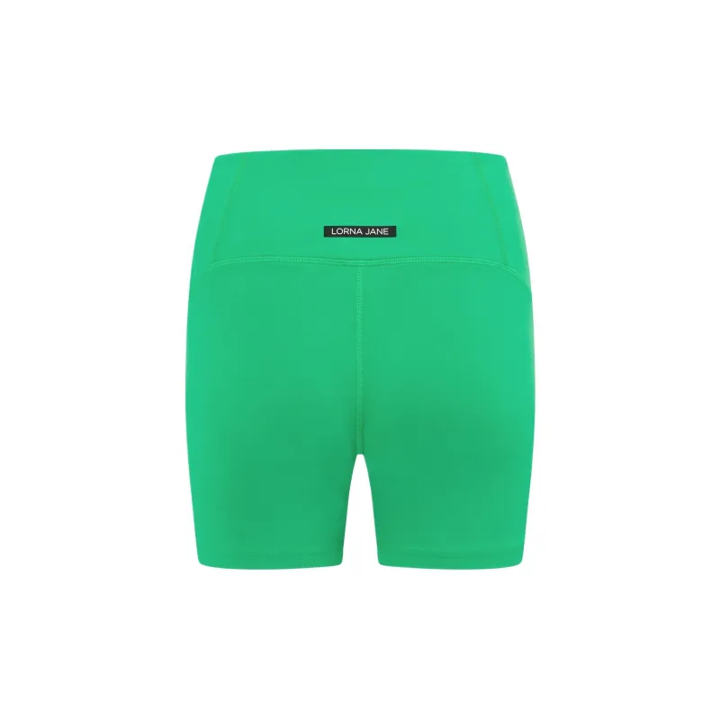 LORNA JANE Pace It Recycled 12cm Sports Shorts Women's Green-1