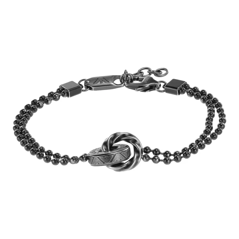 EMPORIO ARMANI Tanabata Limited Series Stainless Steel Bracelets Men's Silver-1