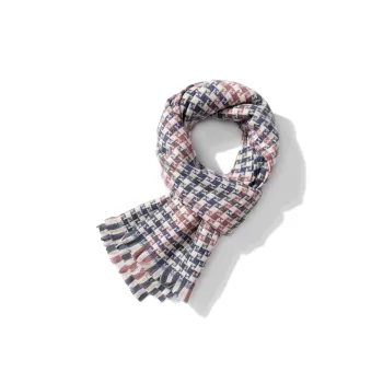 XXOFF Knit Scarves Unisex Light Pink Blue