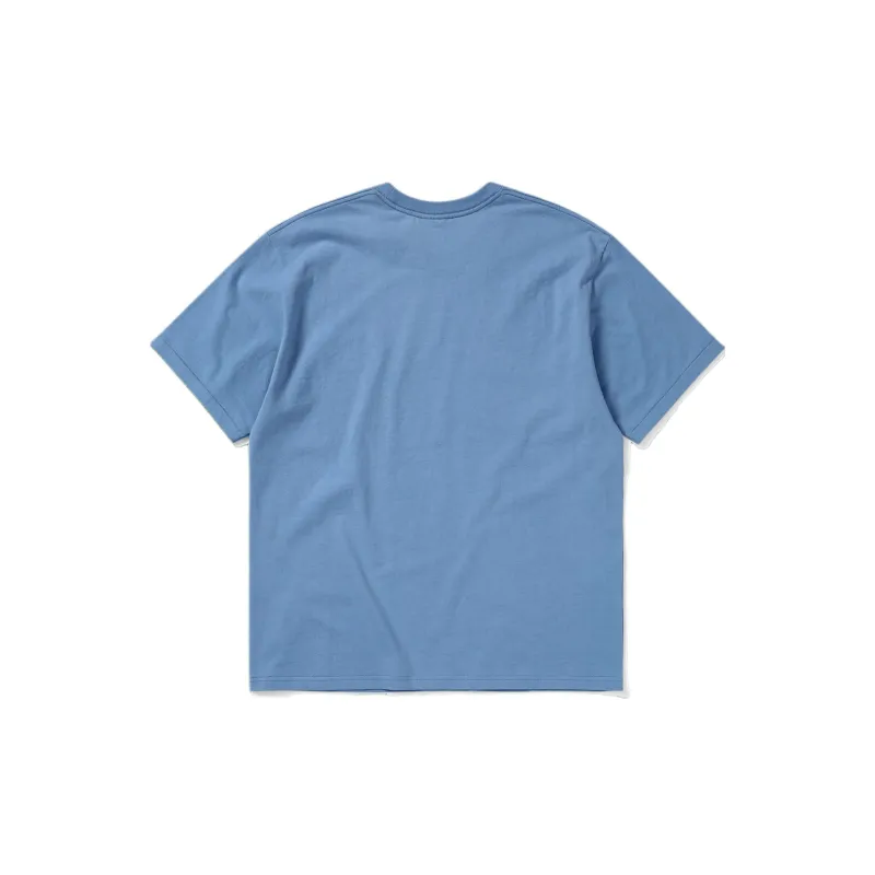 Thisisneverthat Long Field Collaboration T Shirts Unisex Blue-1