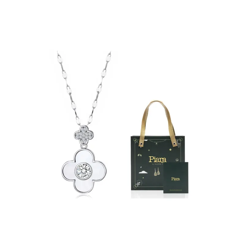 PIARA S925 Silver Necklaces Women's-3