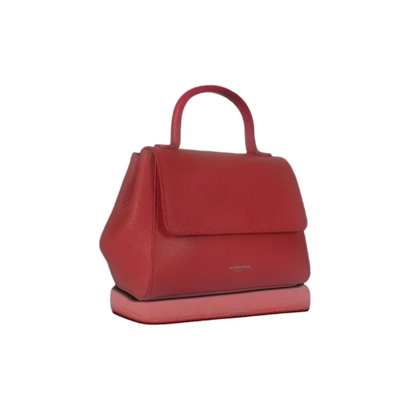 Le Parmentier Genuine Leather Embossed Shoulder Bag Crossbody Bag Handbag Regular Women's Red-1