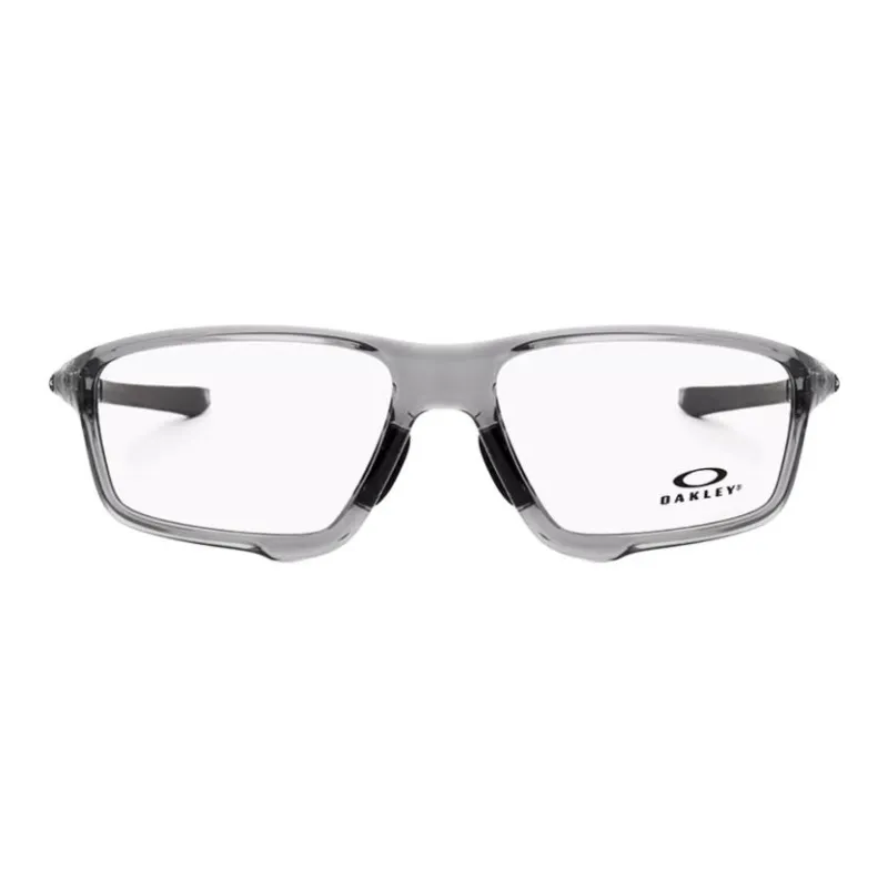 Oakley Plate Frame Irregular Shape Eyeglass Frames Unisex Gray-1