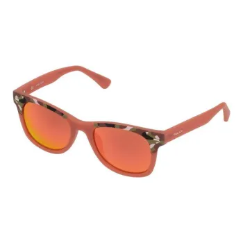 Police Injection Molding Oval Sunglasses Kids' Red