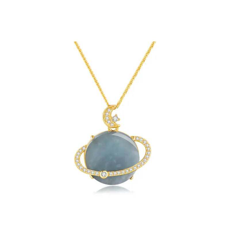 Emerald Dynasty Glutinous Jade Jadeite Necklaces Women's-0