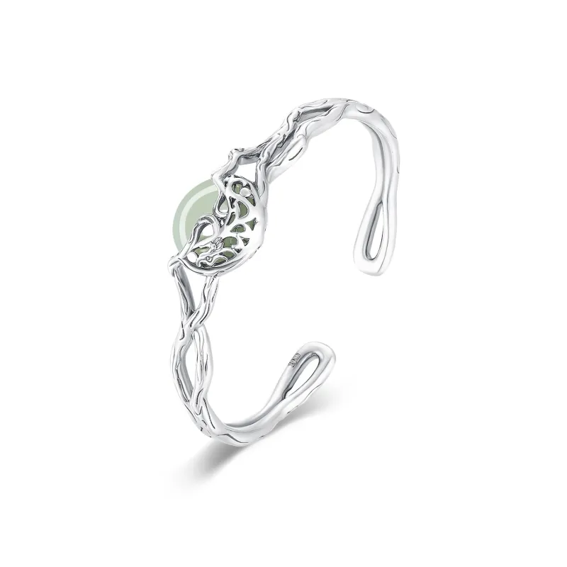Happy Tide Chalcedony Jade Bangles Women's-0