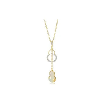 WANLIACC Chalcedony Jade Necklaces Women's