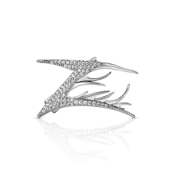 Zeroline Titanium Steel Brooches Unisex