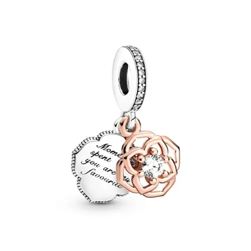 Pandora Charms / Pendants Women's Silver/Rose Gold